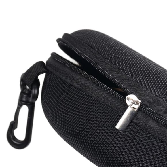 Portable Zipper Sunglasses Carry Box Case Eye Glasses Clam Hard Shell Protector - Picture 4 of 5